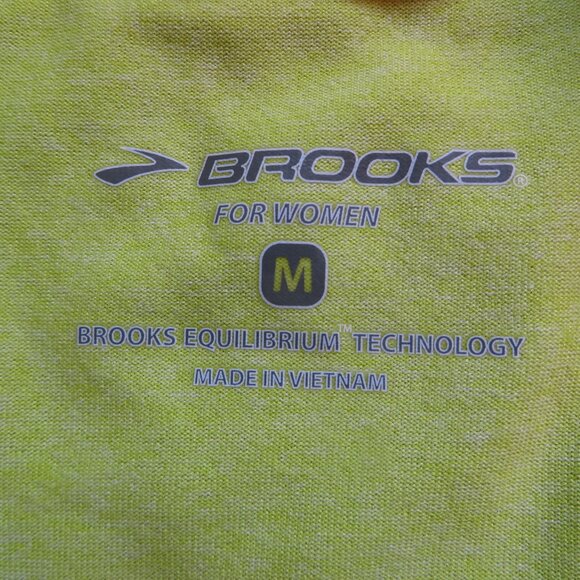 NEW Brooks Equilibrium Technology T-Shirt Womens Size M Green Short Sleeves - Picture 7 of 9